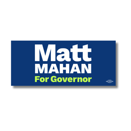 Matt Mahan for Governor Bumper Sticker